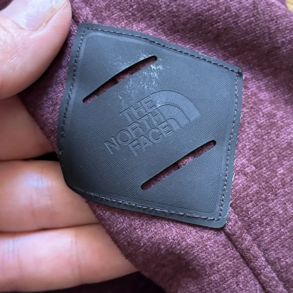 The North Face Hoodie Men's XXL Full Zip Outdoor Gorpcore Hiking Burgundy Gray‎